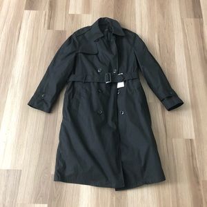 Black All weather dress trench coat